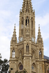 Fototapeta na wymiar Cathedral of the city of San Sebastian