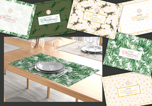 Tablecloth Christmas Menu