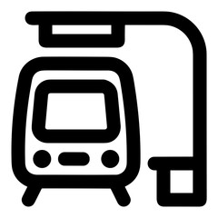 Bus transportation symbol icon vector image. Illustration of the silhouette bus transport public travel design image