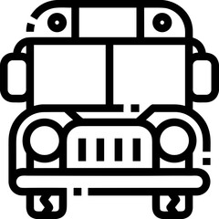 Bus transportation symbol icon vector image. Illustration of the silhouette bus transport public travel design image