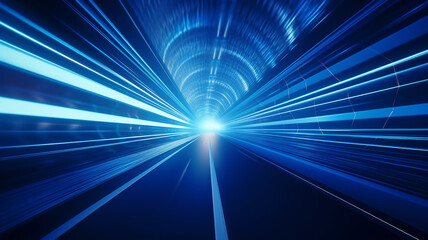 motion graphics movement blur tunnel corridor abstract view modern traffic information transport