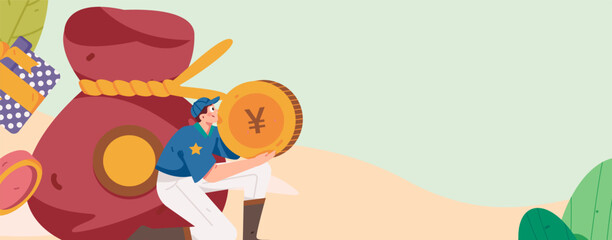 Holiday Shopping E-Commerce Online Shopping People Flat Vector Concept Operation Hand Drawn Illustration
