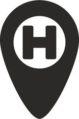 Obraz premium Hospital Location