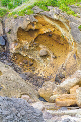 夏の岩戸海岸の風景 鳥取県 岩戸海岸