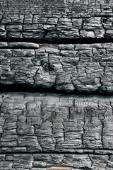 Burnt board background and texture.