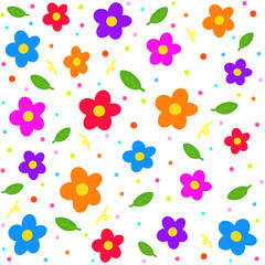 seamless pattern with flowers