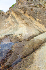 夏の岩戸海岸の風景 鳥取県 岩戸海岸