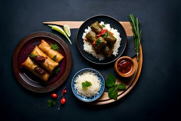 Naklejka na ściany i meble cuisine fried rice
