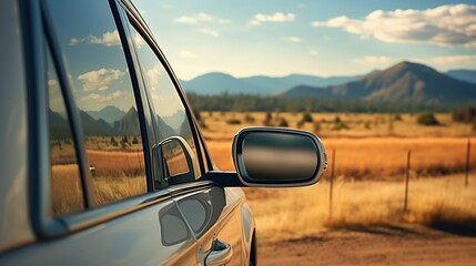 Focus on rear view mirror generative ai