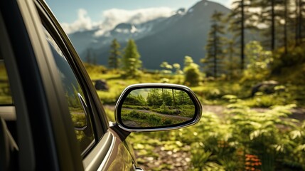 Focus on rear view mirror generative ai