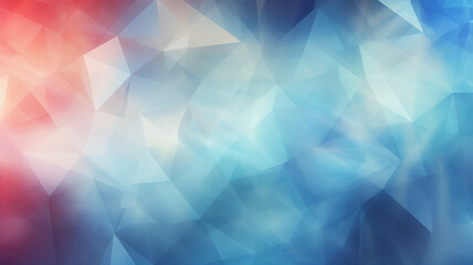 polygonal blue light and red gradient background abstract triangles.