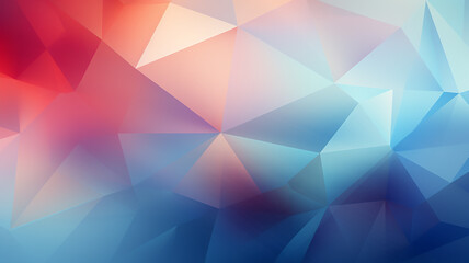 polygonal blue light and red gradient background abstract triangles.