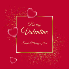 Valentines background or greeting card