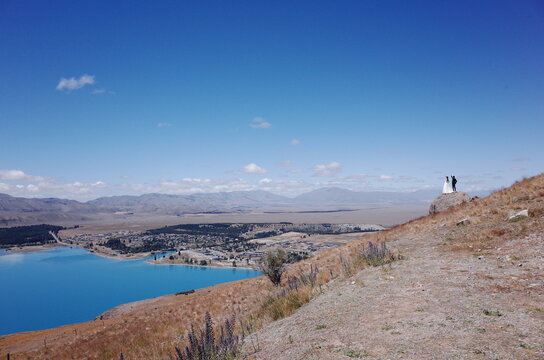 unrealistic scenery of lake