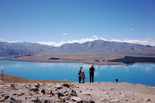 unrealistic scenery of lake
