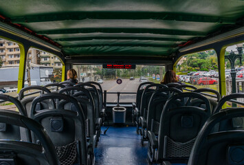 Fototapeta premium Tourism line of Curitiba city, PR, Brazil.