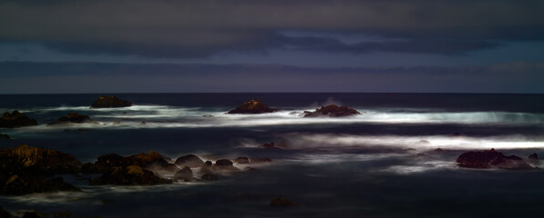 Surf Breaking Asilomar State Marine Reserve California