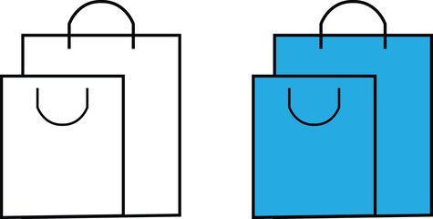 vector shopping bag icon design