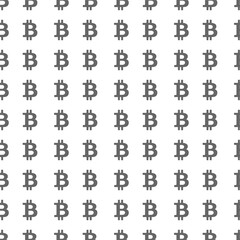 Seamless Bitcoin icon pattern, repeats vertically and horizontally