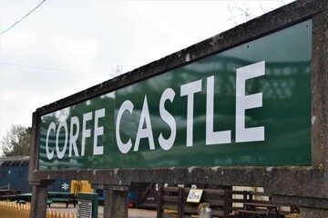 Corfe Castle Sign