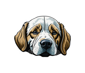 Cute dog vector illustrations, art