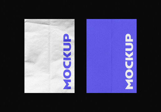 Crumpled Paper Mockup