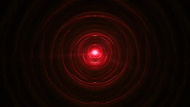 surreal futuristic abstract animated background with dark red wavy circles, 4k seamless loop