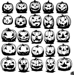 halloween pumpkin set