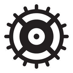 Setting icon vector, Tools, Cog, Gear Sign Isolated on white background. Help options account concept. Trendy Flat style for graphic design, logo, Web site, social media, UI, mobile app