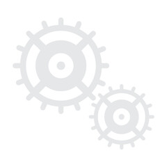Gear icon template color editable. Gear symbol vector sign isolated on transparent background.