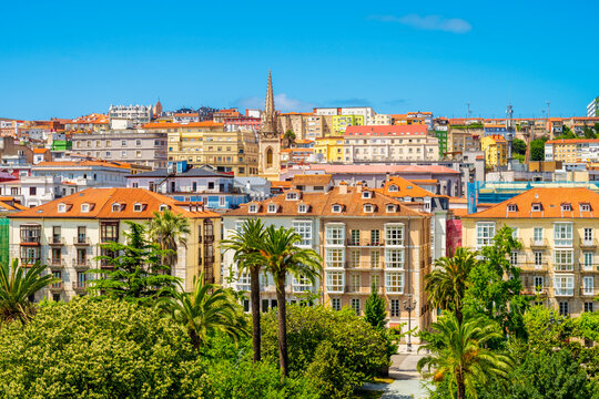 Skyline of Santander Spain