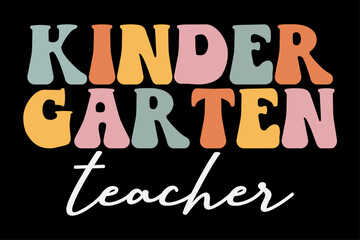Kinder Garten Teacher Gift 100 days of school, Back To School T-Shirt