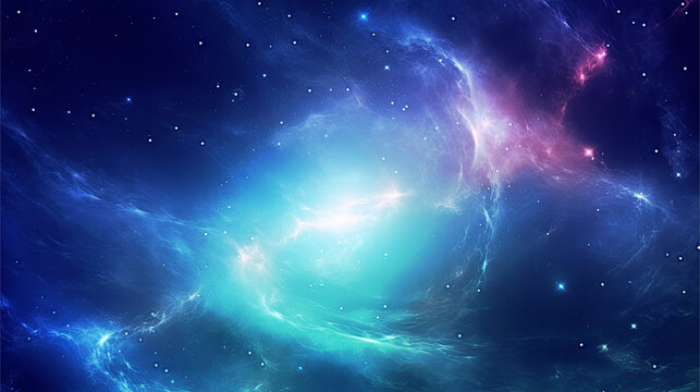 Misterious space burst. Colorful illustration for covers, backgrounds, wallpapers and otjer projects. 