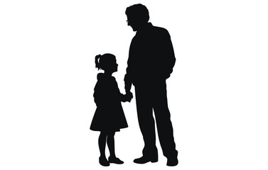 Happy Grand parents Day Cute Illustration, Happy Grand Parents Day Silhouette, 

