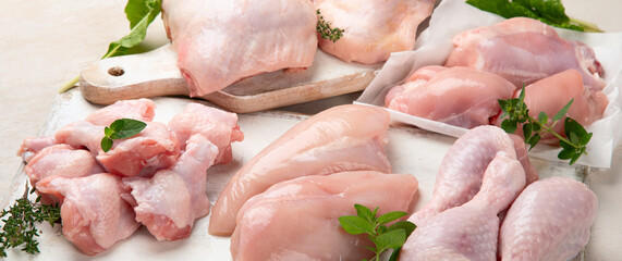 Fresh chicken meat. Healthy eating. © bit24