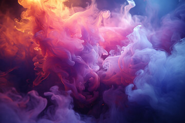 Captivating frozen movement: Abstract smoke from an explosion. Generative AI