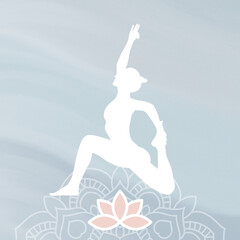 yoga logo simple minimalistic and femenine