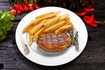 fries with Brazilian picanha