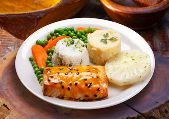 grilled salmon