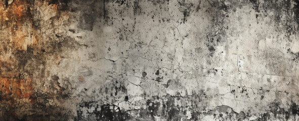 Fototapeta premium Urban Grunge Background - Gray Wall Texture with Rough Feel and Streetwise Atmosphere. Grunge wall texture background. Grunge hardness - abstract background with rough structure. generative AI,