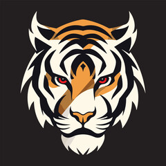 Fototapeta na wymiar tiger head vector, tiger logo