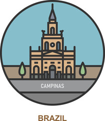 Fototapeta premium Campinas. Cities and towns in Brazil