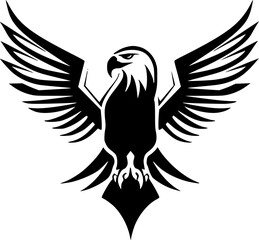Obraz premium Eagle | Minimalist and Simple Silhouette - Vector illustration