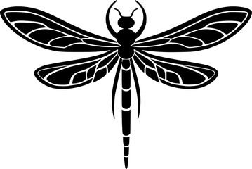 Dragonfly - Minimalist and Flat Logo - Vector illustration - obrazy, fototapety, plakaty