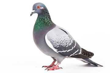 a bird with a green neck