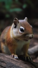 Naklejka na ściany i meble a close up of a squirrel