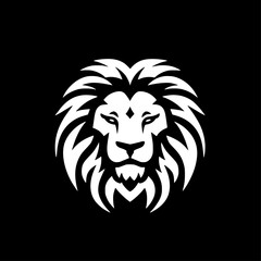 Naklejka na ściany i meble Lion - Minimalist and Flat Logo - Vector illustration