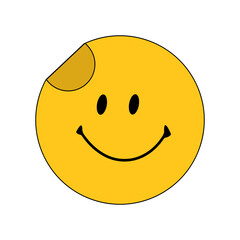 Fototapeta premium Emoji Face Sticker