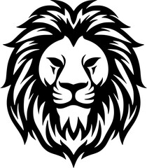 Obraz premium Lion - Minimalist and Flat Logo - Vector illustration