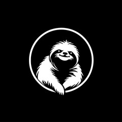 Sloth | Minimalist and Simple Silhouette - Vector illustration
